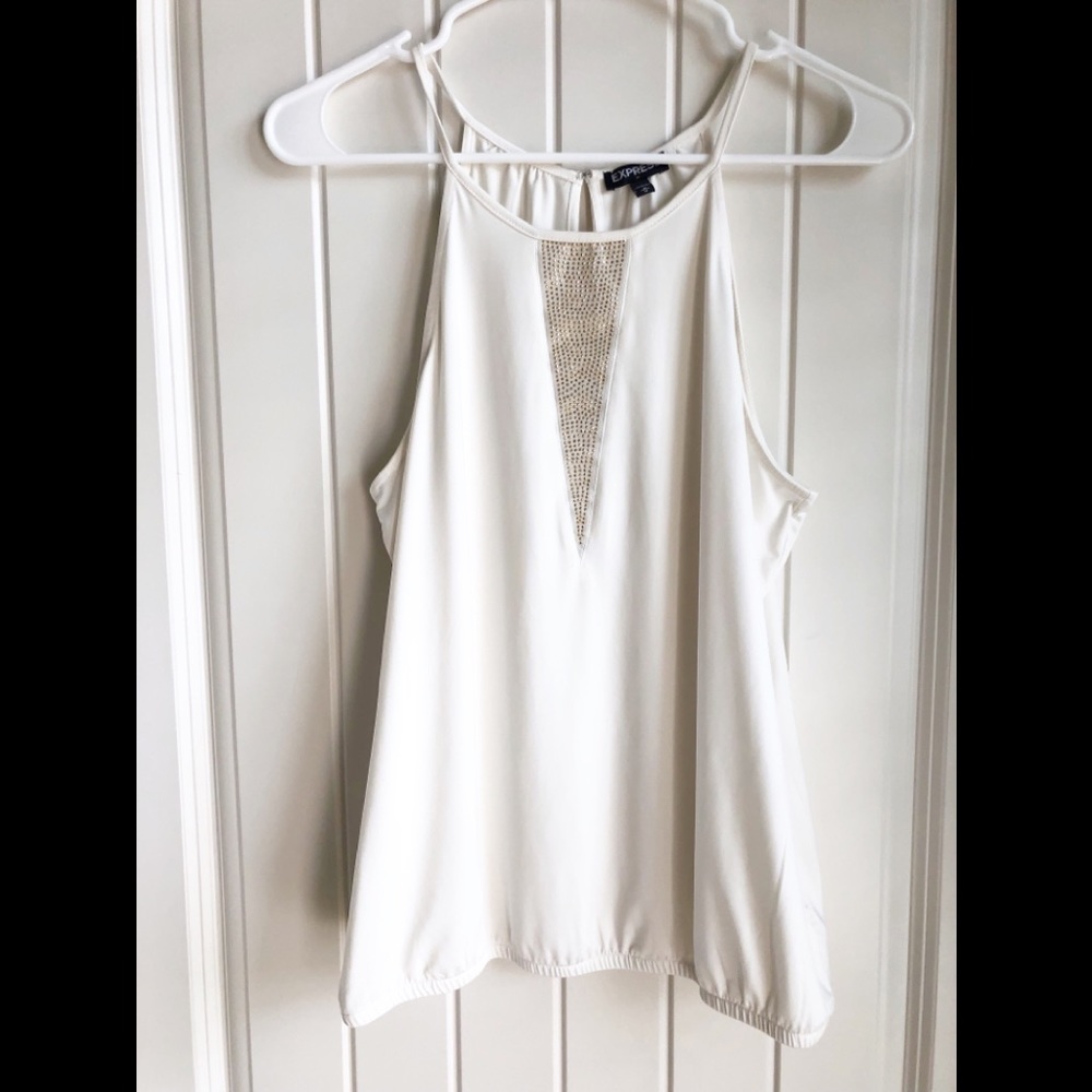 NEW White Fancy Express Tank Top
